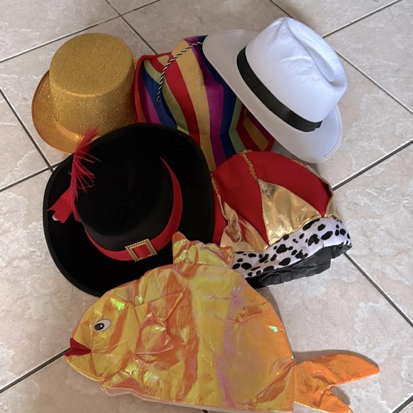 New Hats Galore! 6 Various Party Hats - Picture 1 of 8